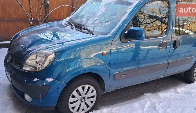 Синий Рено Кенгу, объемом двигателя 1.1 л и пробегом 200 тыс. км за 5000 $, фото 1 на Automoto.ua