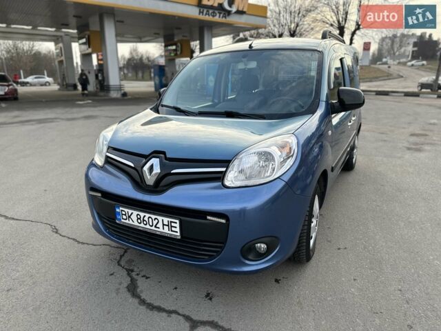 Синий Рено Кенгу, объемом двигателя 1.5 л и пробегом 78 тыс. км за 12800 $, фото 1 на Automoto.ua