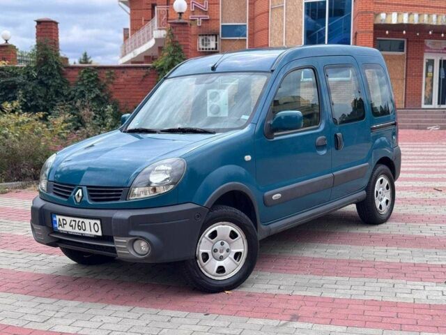 Зеленый Рено Кенгу, объемом двигателя 1.6 л и пробегом 250 тыс. км за 3650 $, фото 1 на Automoto.ua