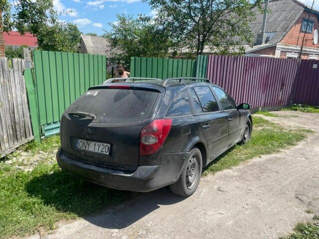Черный Рено Лагуна, объемом двигателя 2 л и пробегом 295 тыс. км за 872 $, фото 1 на Automoto.ua