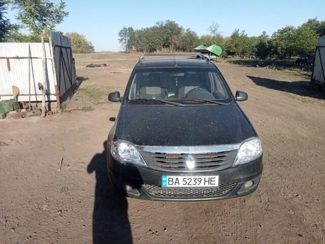 Черный Рено Логан, объемом двигателя 1.4 л и пробегом 200 тыс. км за 2500 $, фото 1 на Automoto.ua