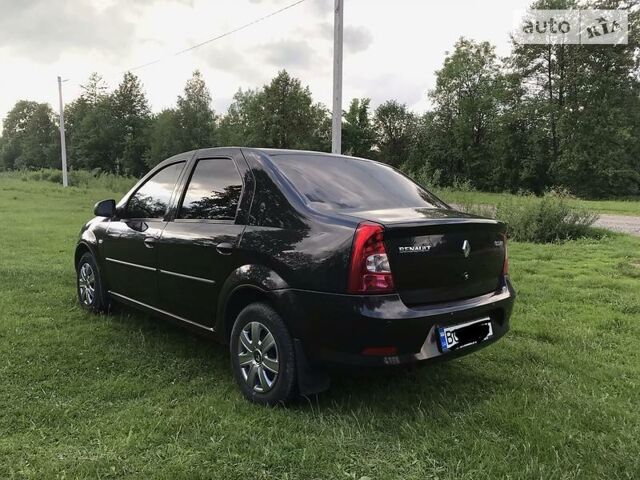 Чорний Рено Логан, об'ємом двигуна 1.4 л та пробігом 49 тис. км за 7300 $, фото 1 на Automoto.ua