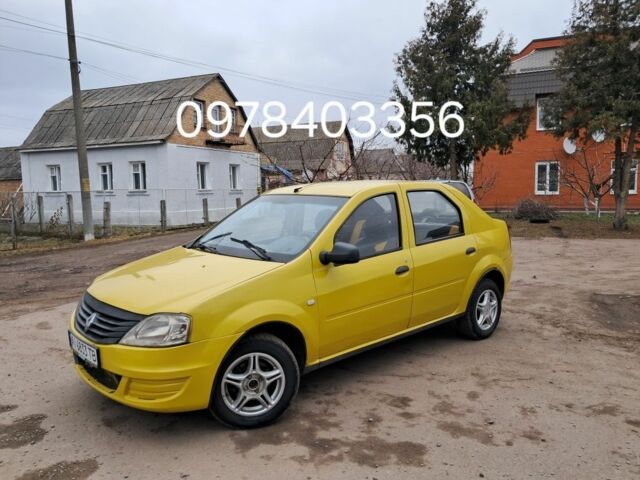 Жовтий Рено Логан, об'ємом двигуна 1.4 л та пробігом 255 тис. км за 1999 $, фото 1 на Automoto.ua