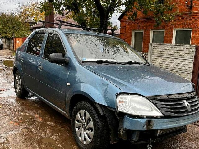 Синий Рено Логан, объемом двигателя 1.4 л и пробегом 121 тыс. км за 1450 $, фото 1 на Automoto.ua