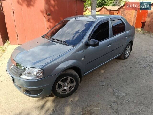 Синий Рено Логан, объемом двигателя 1.6 л и пробегом 55 тыс. км за 6000 $, фото 1 на Automoto.ua