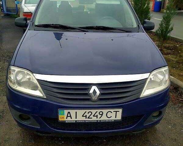 Синий Рено Логан, объемом двигателя 1.4 л и пробегом 183 тыс. км за 3900 $, фото 1 на Automoto.ua