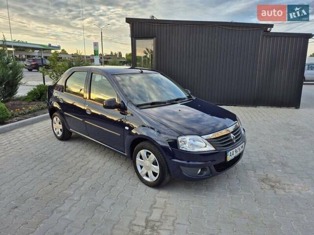 Синий Рено Логан, объемом двигателя 1.39 л и пробегом 69 тыс. км за 6450 $, фото 1 на Automoto.ua