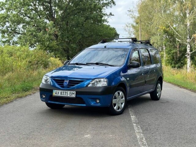 Синий Рено Логан, объемом двигателя 1.6 л и пробегом 220 тыс. км за 4600 $, фото 1 на Automoto.ua
