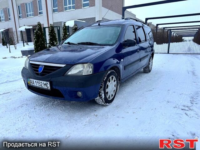 Синий Рено Логан, объемом двигателя 1.6 л и пробегом 230 тыс. км за 3500 $, фото 1 на Automoto.ua