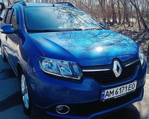 Синий Рено Логан, объемом двигателя 1.5 л и пробегом 195 тыс. км за 6900 $, фото 1 на Automoto.ua