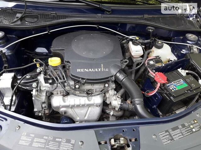 Синий Рено Логан, объемом двигателя 1.4 л и пробегом 37 тыс. км за 7300 $, фото 1 на Automoto.ua