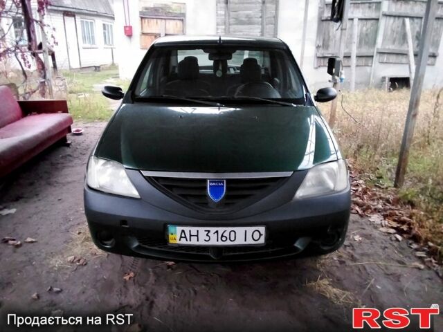 Зеленый Рено Логан, объемом двигателя 1.6 л и пробегом 280 тыс. км за 2000 $, фото 1 на Automoto.ua