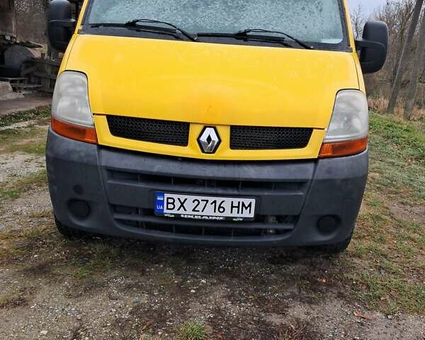 Желтый Рено Мастер, объемом двигателя 2.5 л и пробегом 465 тыс. км за 4900 $, фото 1 на Automoto.ua