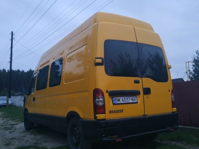 Желтый Рено Мастер, объемом двигателя 2.8 л и пробегом 765 тыс. км за 3200 $, фото 1 на Automoto.ua
