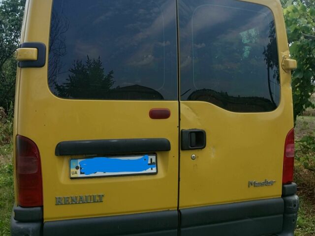 Рено Мастєр 2002 у Дніпро (Дніпропетровську) на Automoto.ua Жовтий Рено Мастєр, об'ємом двигуна 2.5 л та пробігом 340 тис. км за 3200 $, фото 1 на Automoto.ua