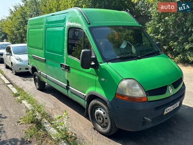 Зеленый Рено Мастер, объемом двигателя 2.46 л и пробегом 400 тыс. км за 4300 $, фото 1 на Automoto.ua