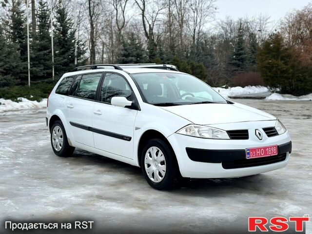 Белый Рено Меган, объемом двигателя 1.6 л и пробегом 165 тыс. км за 5100 $, фото 1 на Automoto.ua