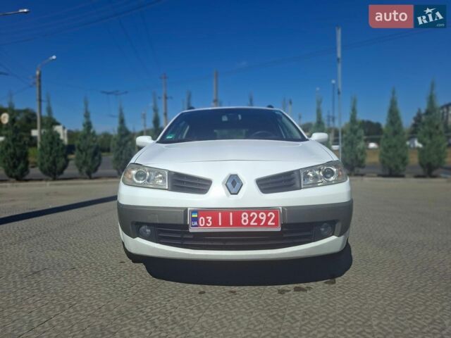 Білий Рено Меган, об'ємом двигуна 1.6 л та пробігом 214 тис. км за 5200 $, фото 1 на Automoto.ua