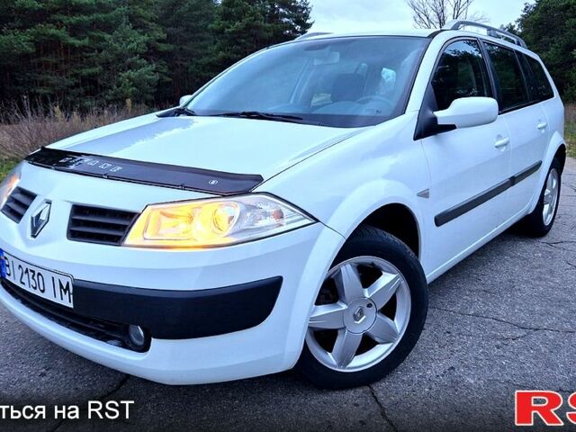 Белый Рено Меган, объемом двигателя 1.6 л и пробегом 245 тыс. км за 4999 $, фото 1 на Automoto.ua
