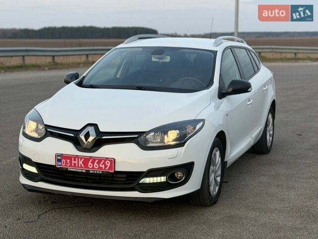 Белый Рено Меган, объемом двигателя 1.5 л и пробегом 143 тыс. км за 8599 $, фото 1 на Automoto.ua