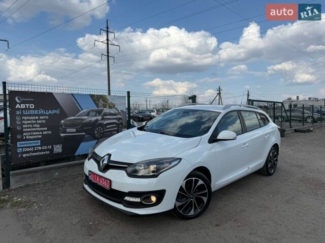 Белый Рено Меган, объемом двигателя 1.5 л и пробегом 215 тыс. км за 9499 $, фото 1 на Automoto.ua