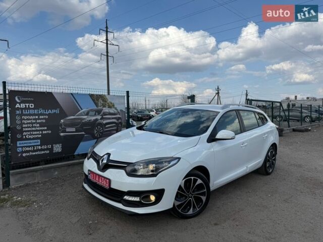 Белый Рено Меган, объемом двигателя 1.5 л и пробегом 215 тыс. км за 9499 $, фото 1 на Automoto.ua