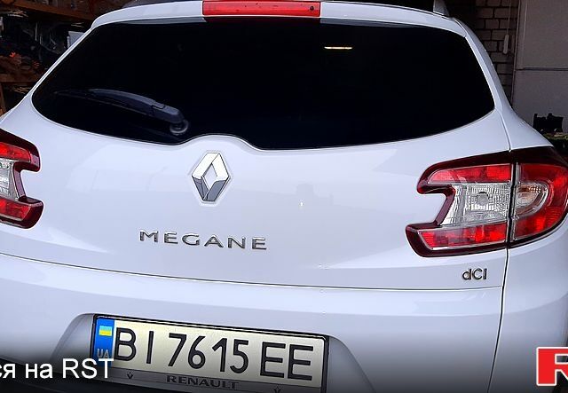 Білий Рено Меган, об'ємом двигуна 1.5 л та пробігом 210 тис. км за 9800 $, фото 1 на Automoto.ua