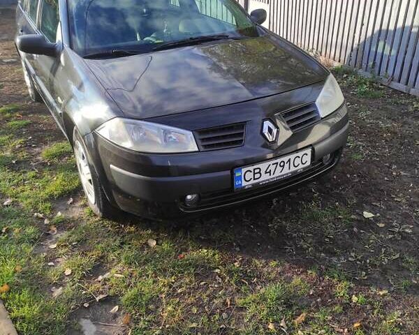 Черный Рено Меган, объемом двигателя 1.6 л и пробегом 218 тыс. км за 4200 $, фото 1 на Automoto.ua