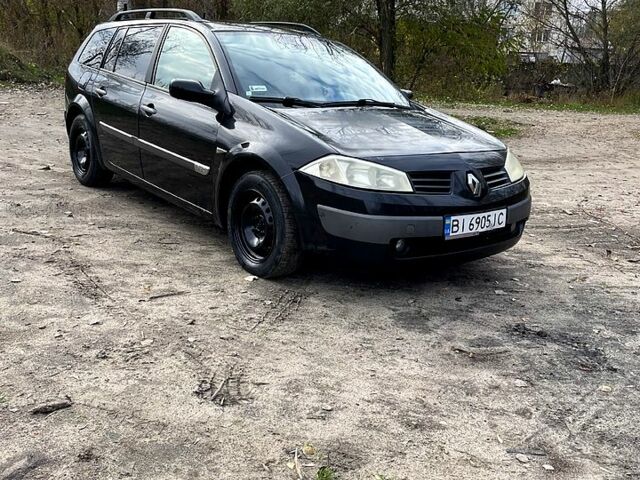 Рено Меган 2004 в Сумах на Automoto.ua Черный Рено Меган, объемом двигателя 1.9 л и пробегом 200 тыс. км за 3200 $, фото 1 на Automoto.ua