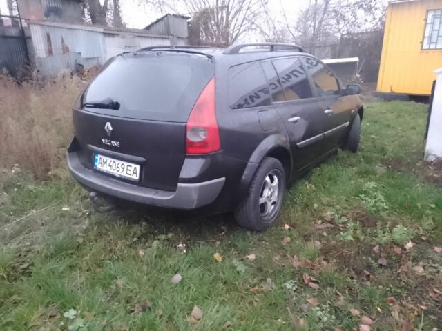 Черный Рено Меган, объемом двигателя 2 л и пробегом 584 тыс. км за 3800 $, фото 1 на Automoto.ua