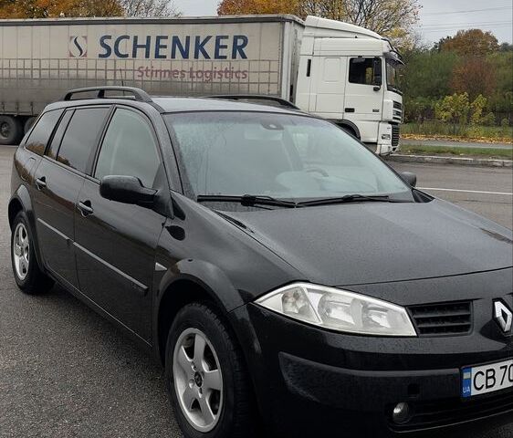 Черный Рено Меган, объемом двигателя 1.4 л и пробегом 206 тыс. км за 4200 $, фото 1 на Automoto.ua