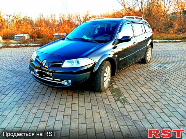Черный Рено Меган, объемом двигателя 2 л и пробегом 220 тыс. км за 5400 $, фото 1 на Automoto.ua