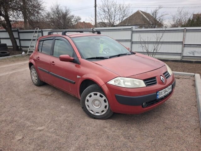 Красный Рено Меган, объемом двигателя 1.6 л и пробегом 211 тыс. км за 3300 $, фото 1 на Automoto.ua