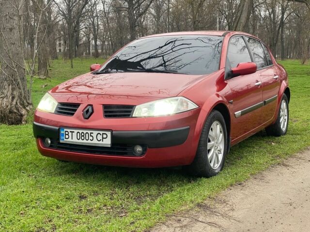 Красный Рено Меган, объемом двигателя 1.6 л и пробегом 174 тыс. км за 5900 $, фото 1 на Automoto.ua