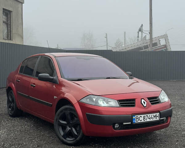 Красный Рено Меган, объемом двигателя 1.6 л и пробегом 315 тыс. км за 4250 $, фото 1 на Automoto.ua