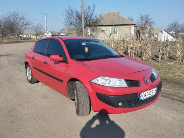 Красный Рено Меган, объемом двигателя 1.6 л и пробегом 202 тыс. км за 5500 $, фото 1 на Automoto.ua