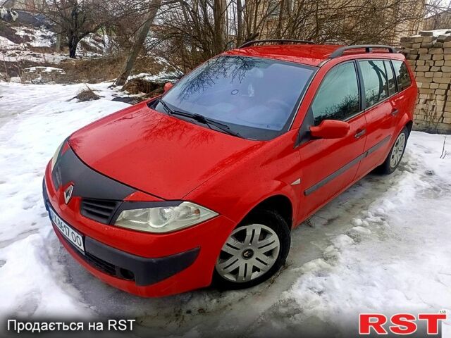 Красный Рено Меган, объемом двигателя 1.4 л и пробегом 234 тыс. км за 5500 $, фото 1 на Automoto.ua