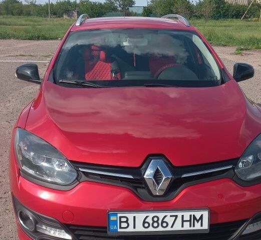 Красный Рено Меган, объемом двигателя 1.5 л и пробегом 209 тыс. км за 10600 $, фото 1 на Automoto.ua