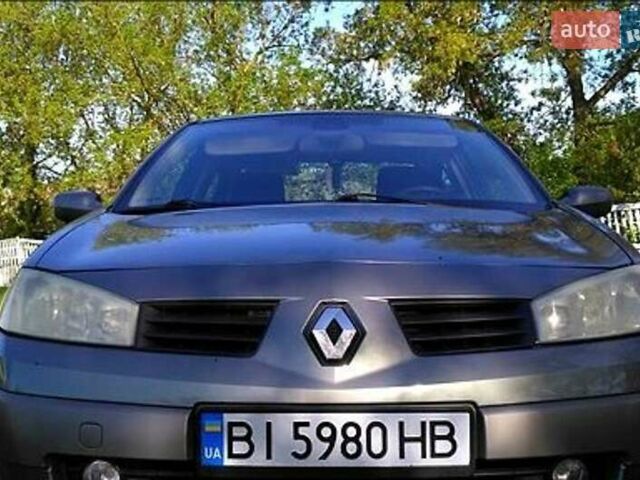 Серый Рено Меган, объемом двигателя 1.6 л и пробегом 250 тыс. км за 4100 $, фото 1 на Automoto.ua