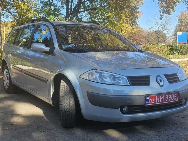 Серый Рено Меган, объемом двигателя 1.6 л и пробегом 213 тыс. км за 3850 $, фото 1 на Automoto.ua