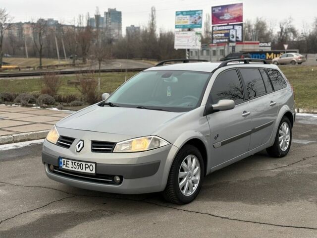 Серый Рено Меган, объемом двигателя 1.6 л и пробегом 230 тыс. км за 4250 $, фото 1 на Automoto.ua