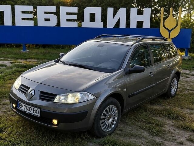 Серый Рено Меган, объемом двигателя 1.6 л и пробегом 232 тыс. км за 4600 $, фото 1 на Automoto.ua