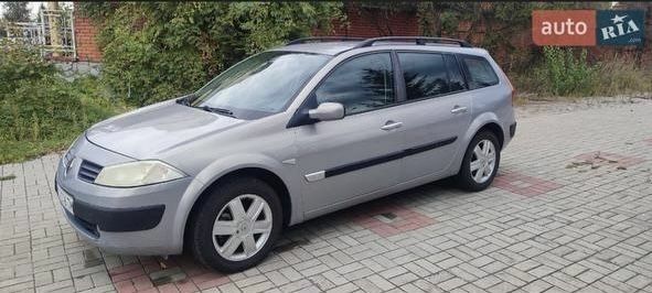 Сірий Рено Меган, об'ємом двигуна 1.6 л та пробігом 183 тис. км за 4496 $, фото 1 на Automoto.ua