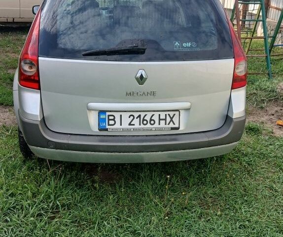 Серый Рено Меган, объемом двигателя 1.6 л и пробегом 260 тыс. км за 4550 $, фото 1 на Automoto.ua