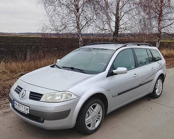 Серый Рено Меган, объемом двигателя 1.6 л и пробегом 189 тыс. км за 4900 $, фото 1 на Automoto.ua