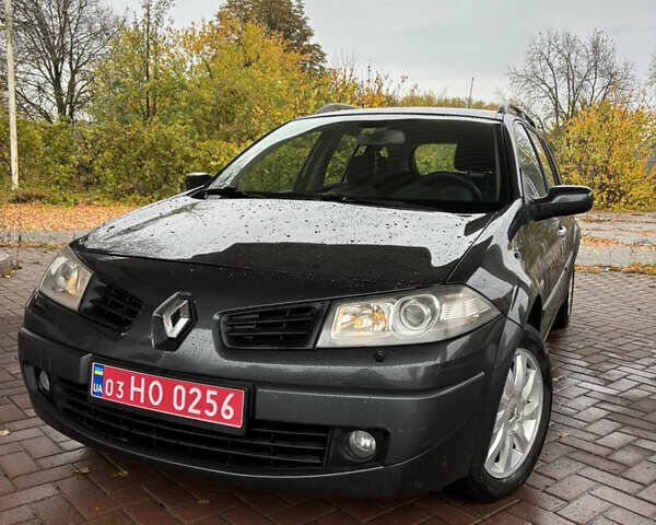 Серый Рено Меган, объемом двигателя 1.6 л и пробегом 210 тыс. км за 6150 $, фото 1 на Automoto.ua
