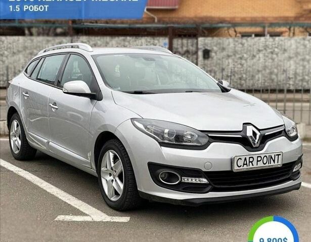 Серый Рено Меган, объемом двигателя 1.5 л и пробегом 150 тыс. км за 9000 $, фото 1 на Automoto.ua