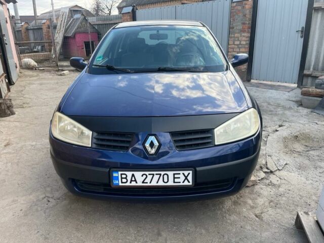 Синий Рено Меган, объемом двигателя 1.6 л и пробегом 195 тыс. км за 3500 $, фото 1 на Automoto.ua