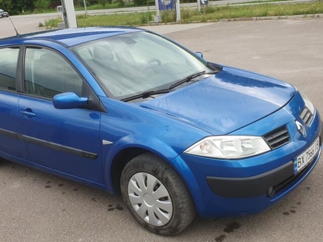 Синий Рено Меган, объемом двигателя 1.6 л и пробегом 202 тыс. км за 4600 $, фото 1 на Automoto.ua