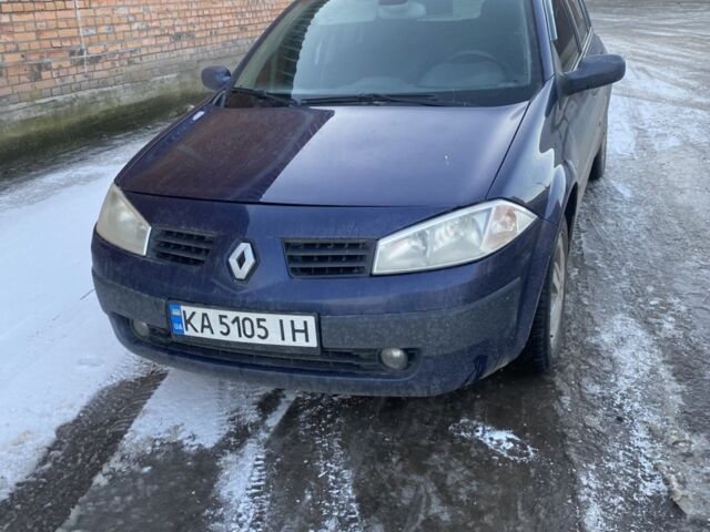 Синий Рено Меган, объемом двигателя 1.6 л и пробегом 215 тыс. км за 4950 $, фото 1 на Automoto.ua